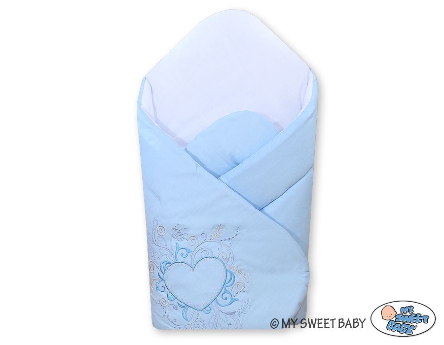 ​Inbakerdoek, blauwe kleur met hart