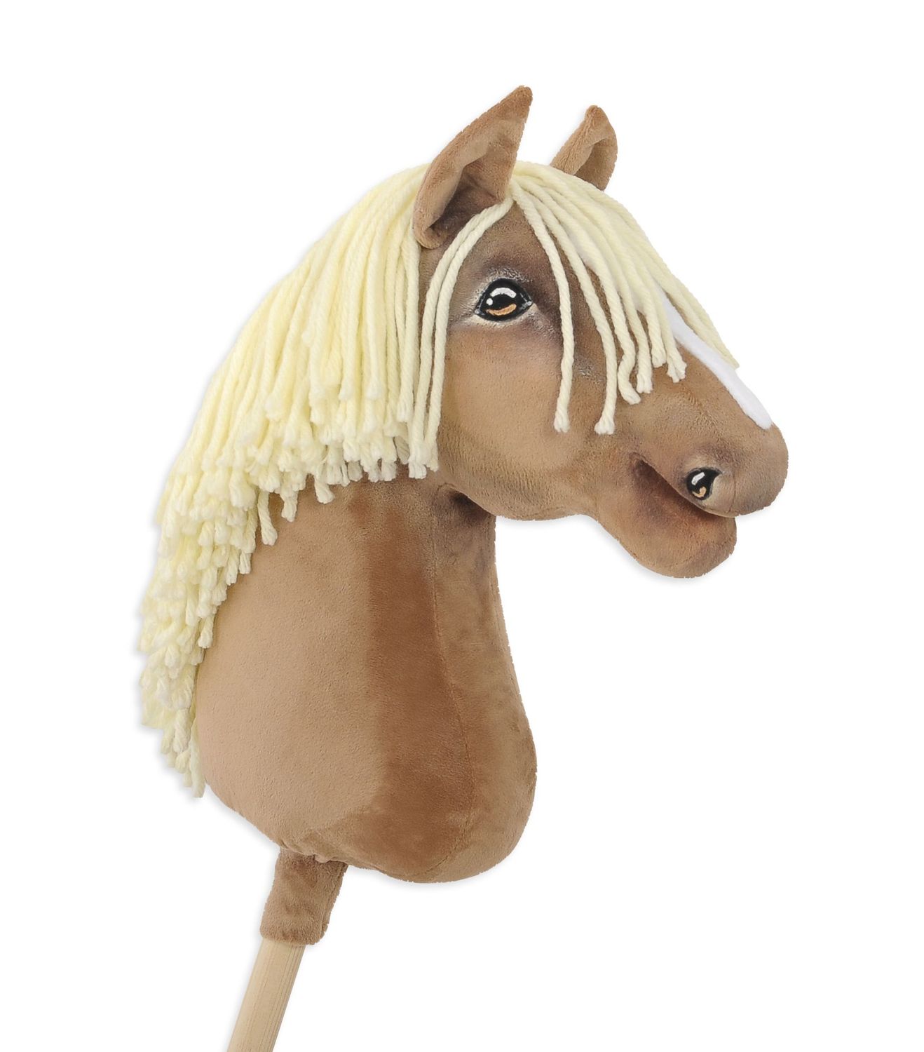 ​Super Hobby Horse – prachtig realistisch groot paard op een stokje-haflinger paard