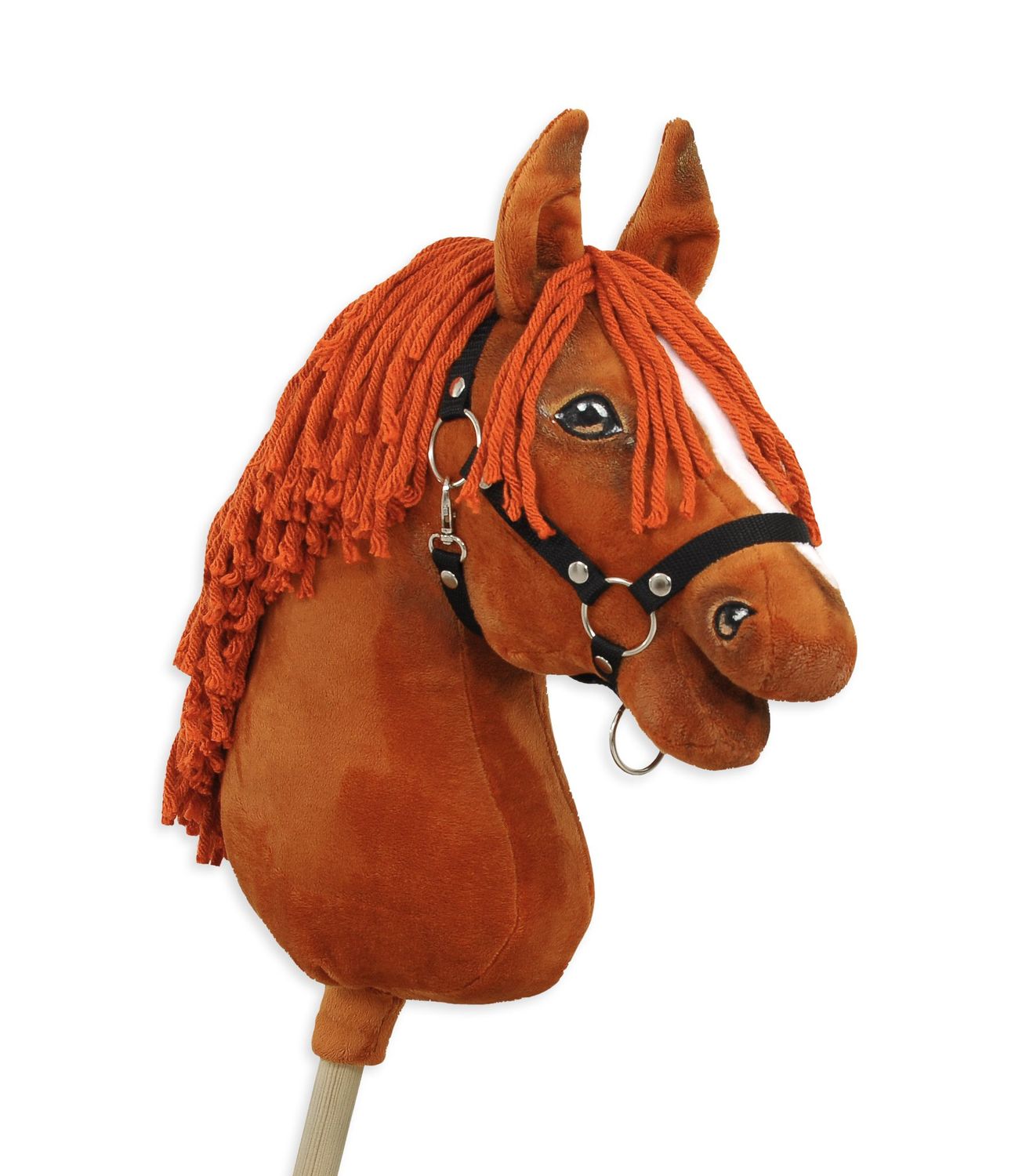 ​Super Hobby Horse – prachtig realistisch groot paard op een stokje-rode kleur paard