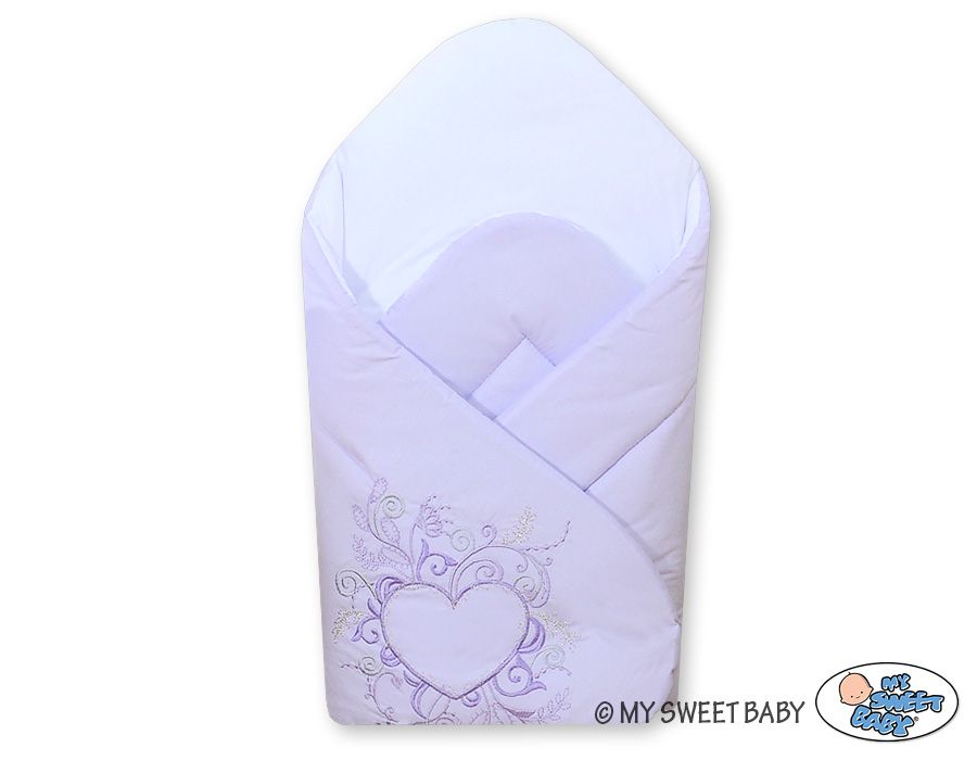 ​Inbakerdoek, paarse kleur met hart