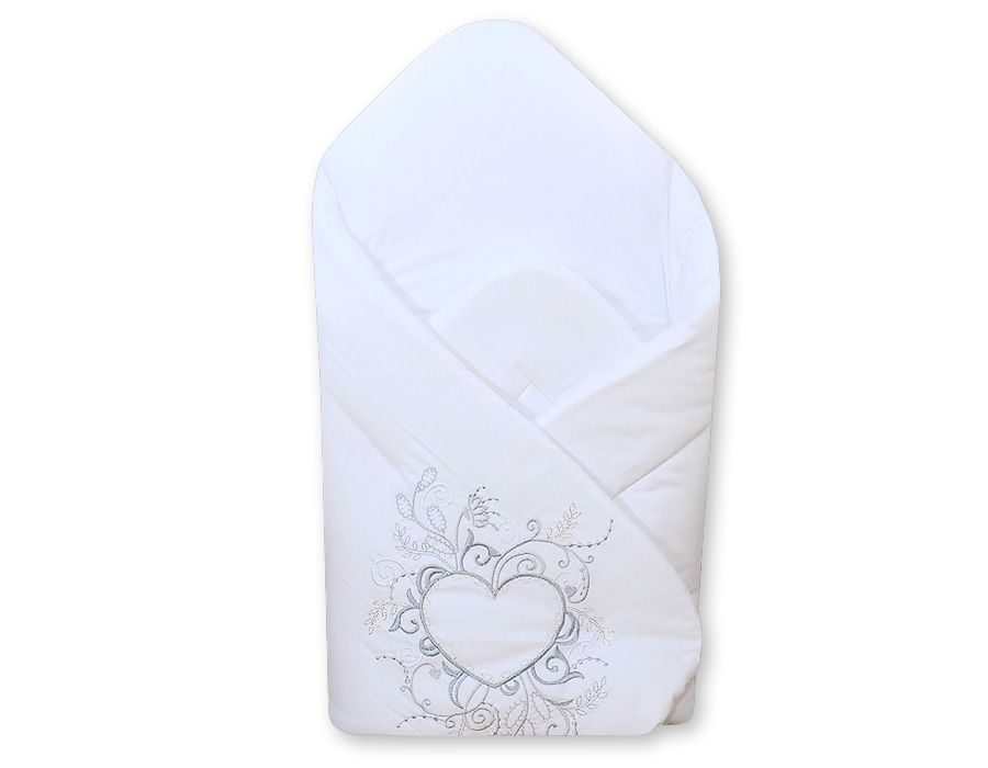 ​Inbakerdoek, witte kleur met hart