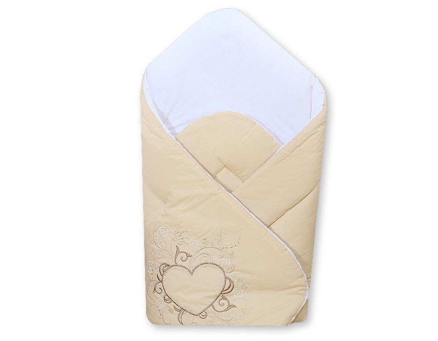 ​Inbakerdoek, beige kleur met hart