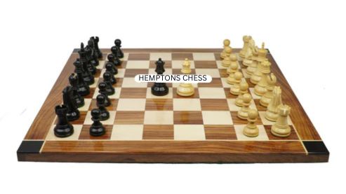 Flat Style 21" Wooden Chess Board Game with 3.75" King Size Chess Pieces | Handcrafted from Premium Quality  Rosewood and Maple Wood