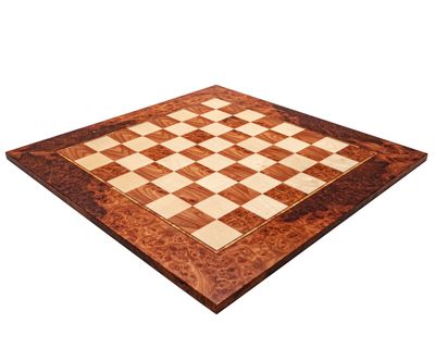 17.3 Inch Mastellone Giuseppe Elm Wood Inlaid Chessboard
