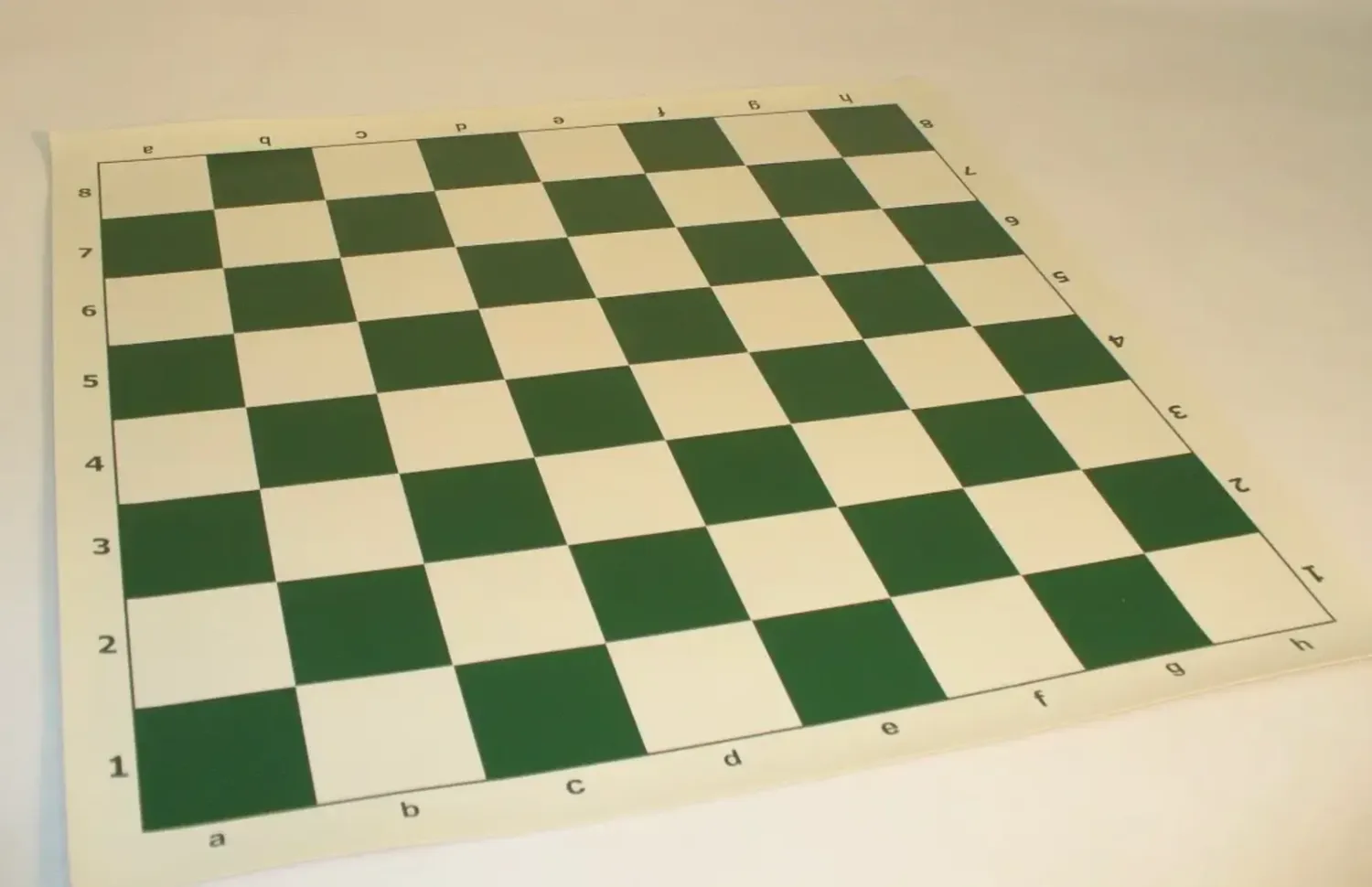 Vinyl Rubber Rollup FIDE Tournament Standard Professional Chess Mat 20 x 20 Green