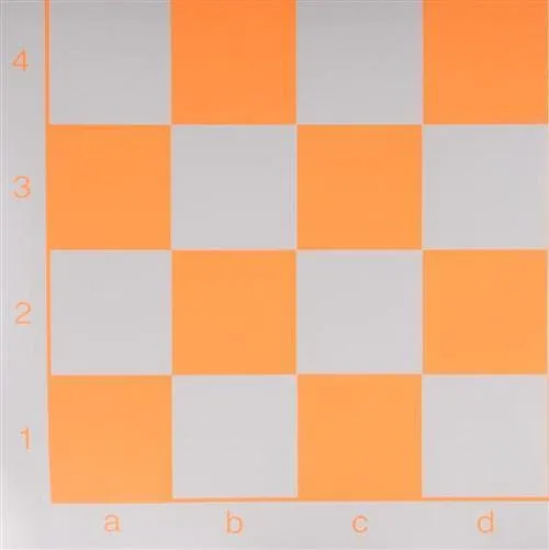 20" Vinyl Roll-up Chess Board orange