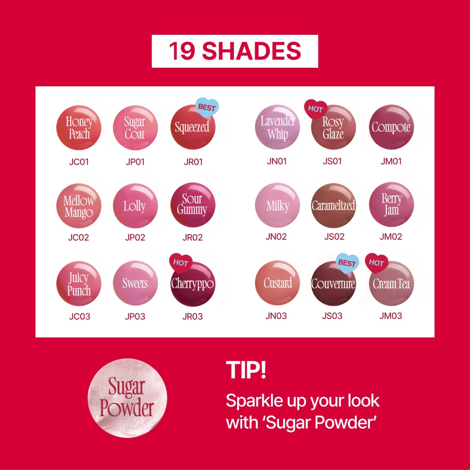 [FWEE] *Keyring* Lip&amp;Cheek Glowy Jelly Pot 4g, Color: JP01 Sugar Coat