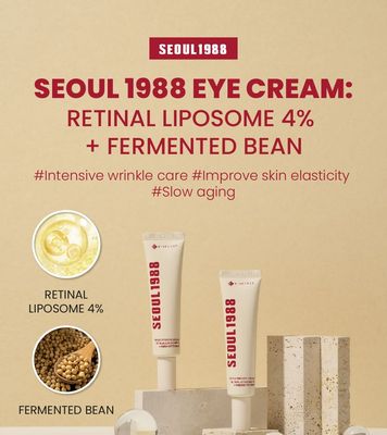 [KSECRET] SEOUL 1988 Eye Cream Retinal Liposome 4% + Fermented Bean