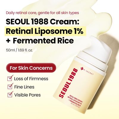 [KSECRET] SEOUL 1988 Cream Retinal Liposome 1% + Fermented Rice