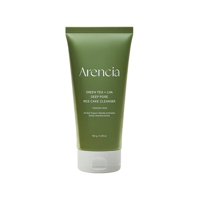 [ARENCIA] Green Tea + LHA Deep Pore Rice Cake Cleanser 150ml