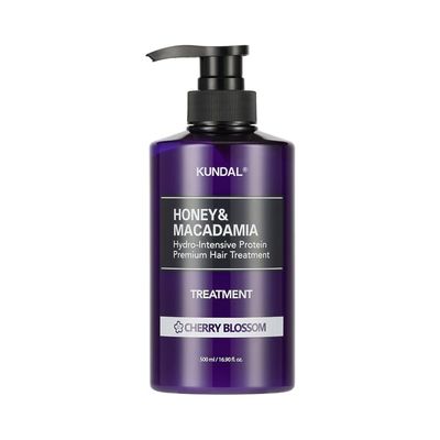 [KUNDAL] HONEY &amp; MACADAMIA PROTEIN TREATMENT CHERRY BLOSSOM 500ML