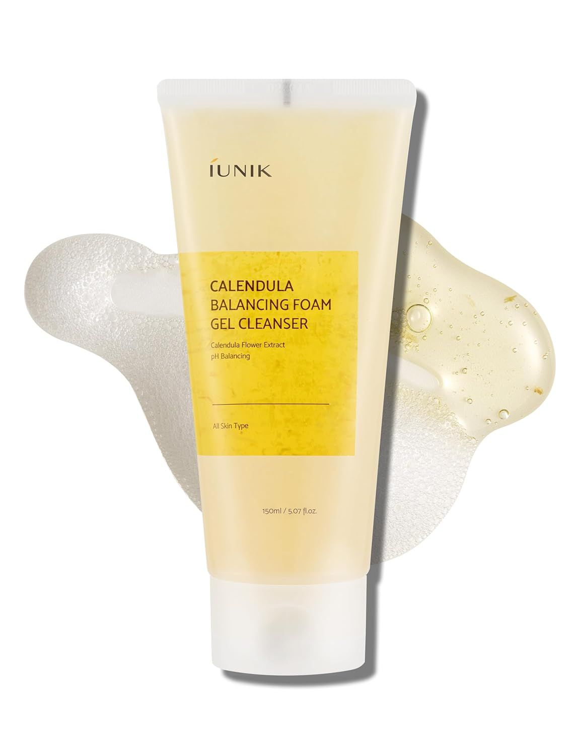 [IUNIK] Calendula Balancing Foam Gel Cleanser 150ml