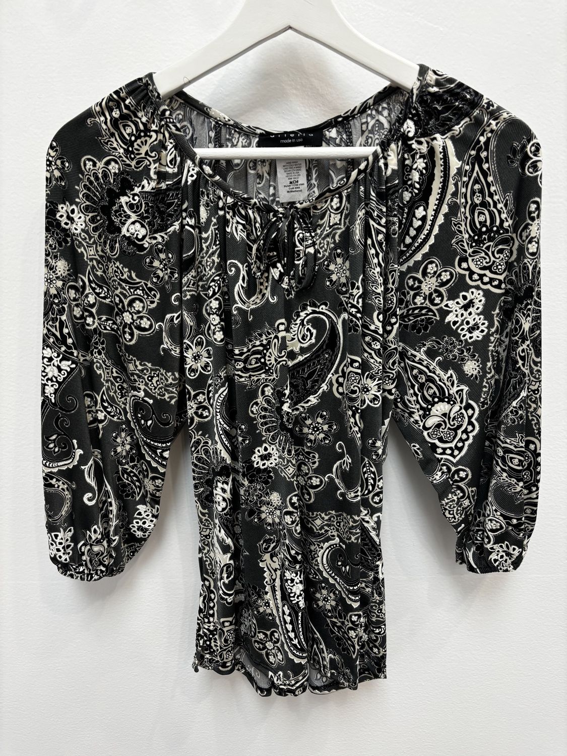 Bell Sleeve Surplice Top, Size: Medium