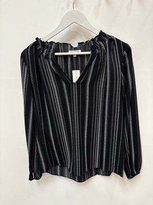 Black W White Stripe size Small
