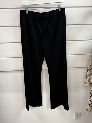 Black Flare Scuba Pants