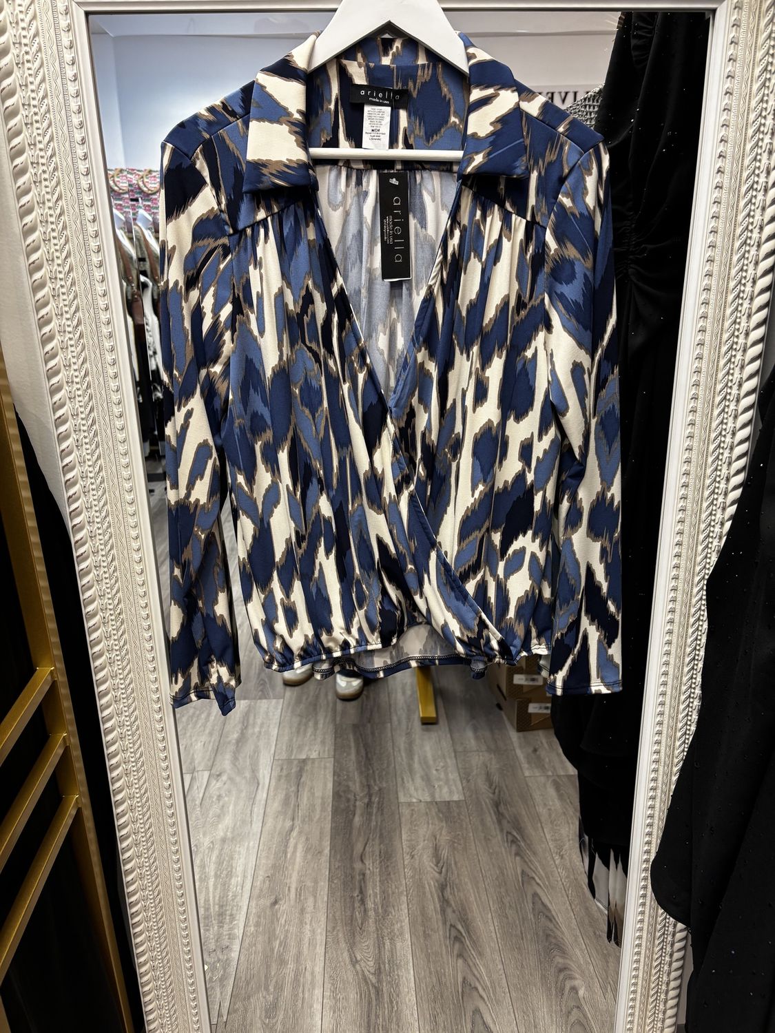 Collared Top Royal, Size: Small