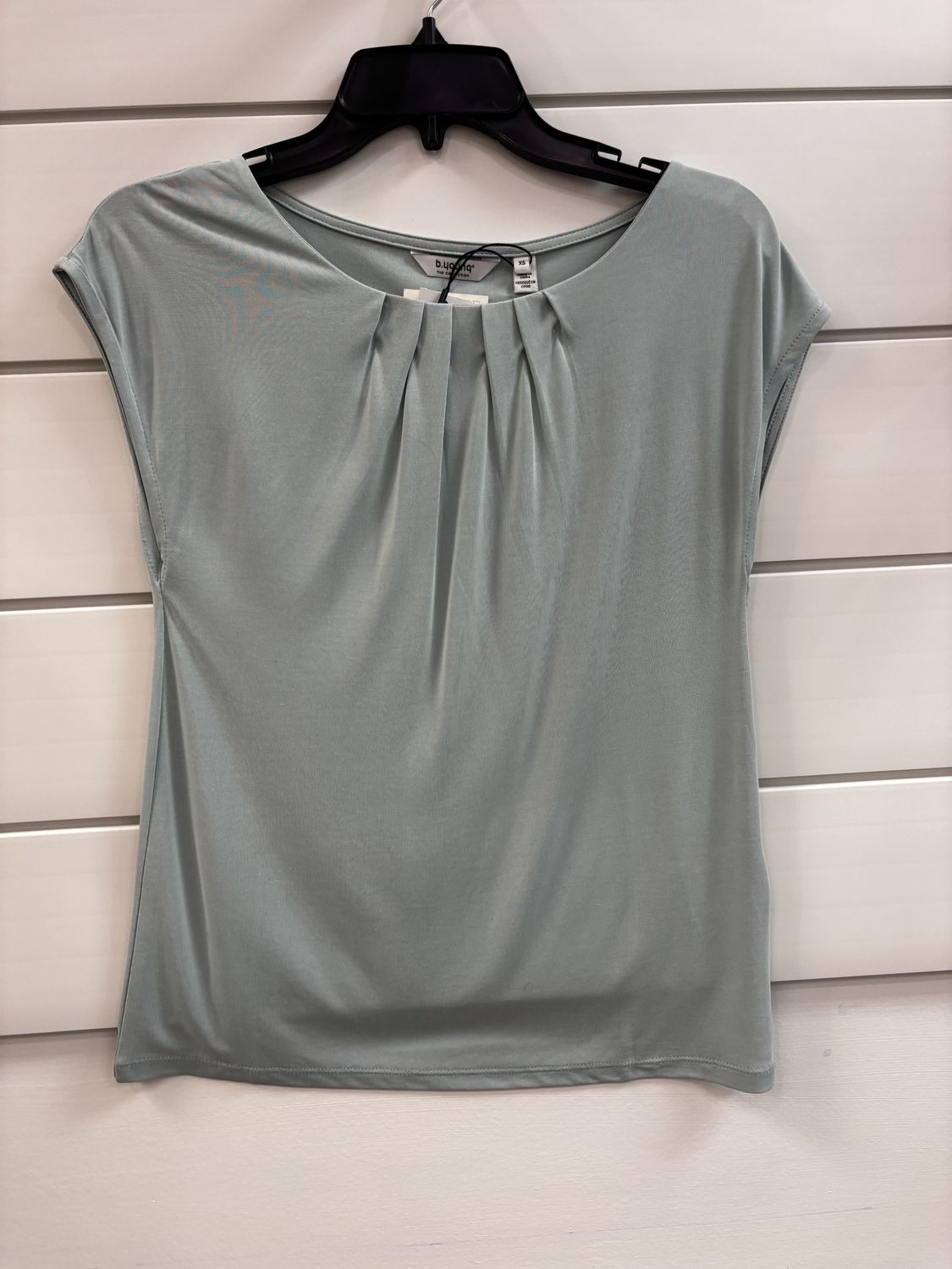 Blue Haze Pleatd Tee, Size: Small