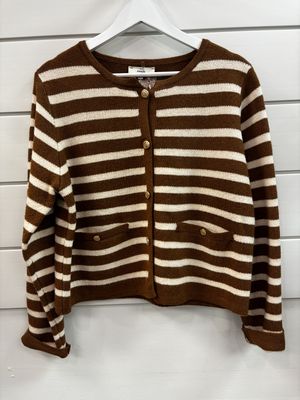 Brown Stripe Sweater