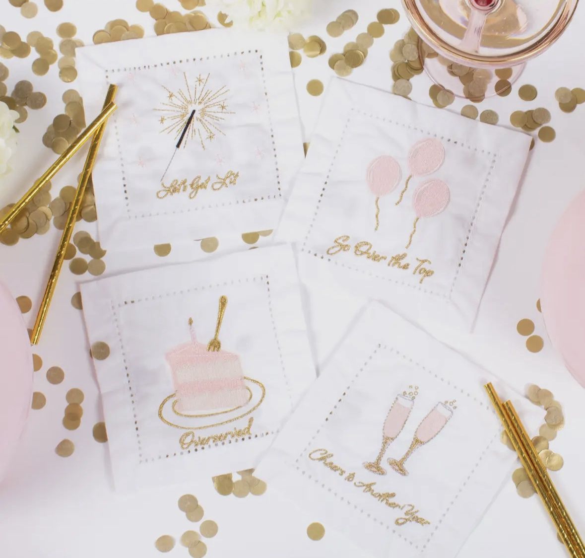 Birthday Girl Cloth Napkins