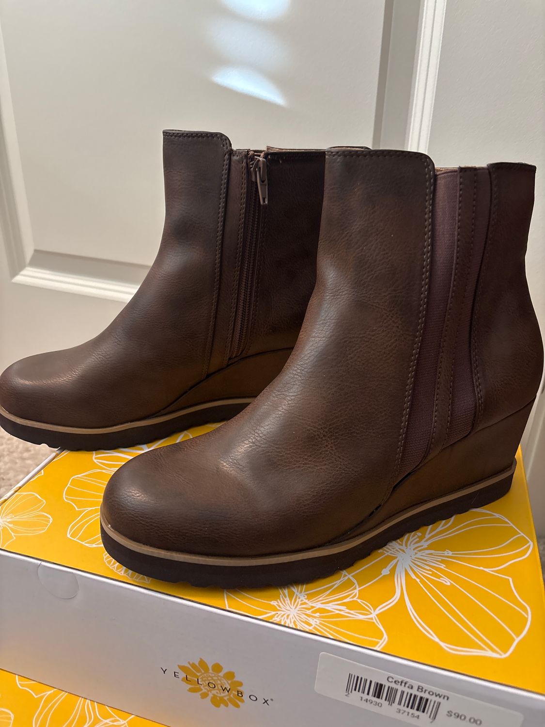 Ceffa Brown Boot, Size: 7