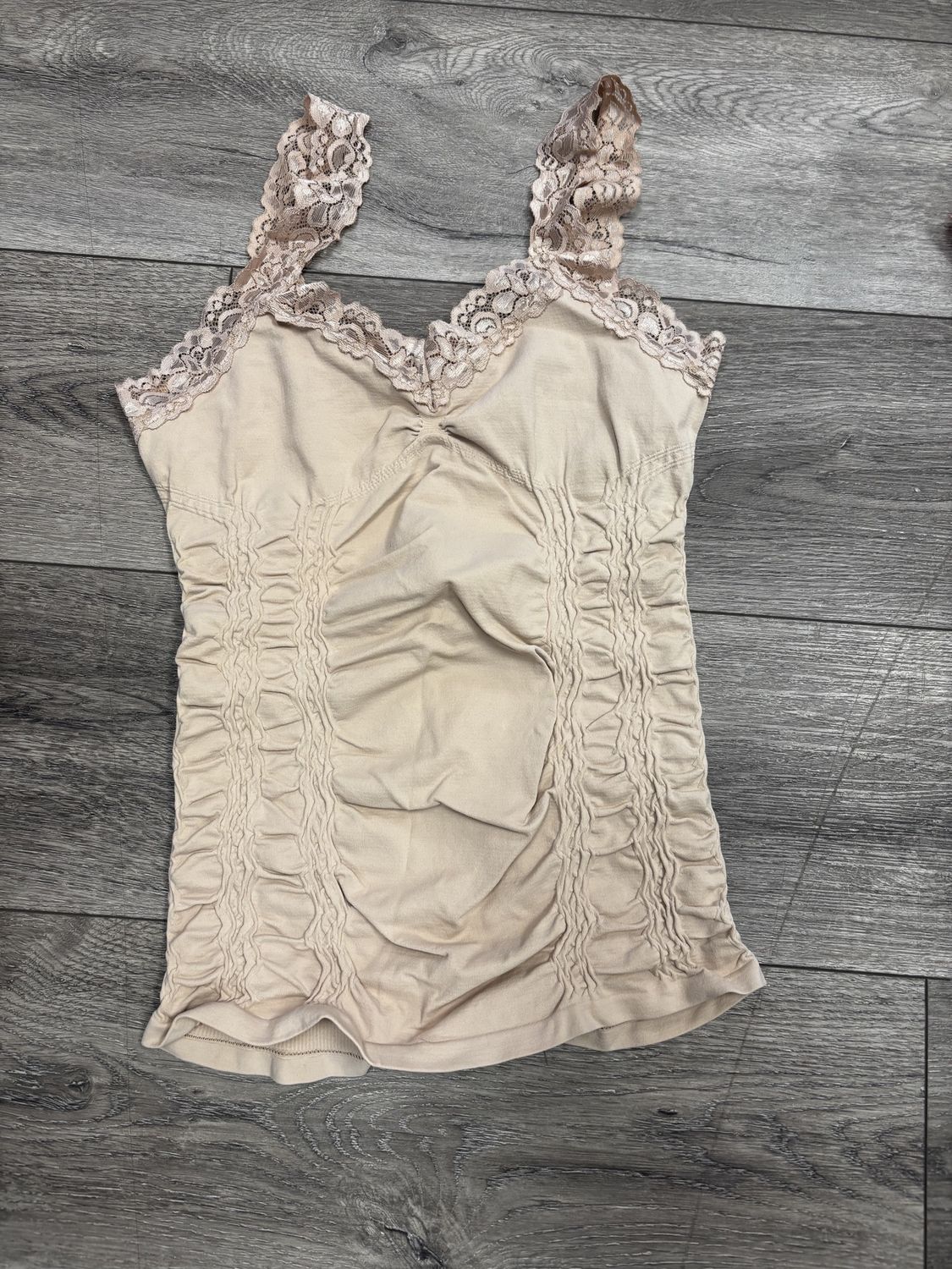 Long Cami - One Size, Colour: Biscuit