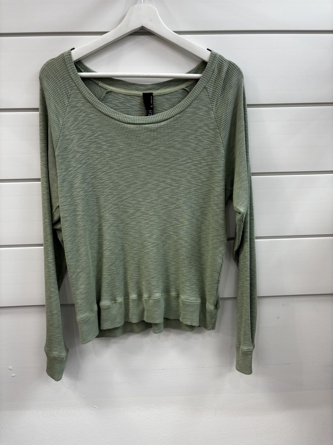 Green Scoop Neck Shirt