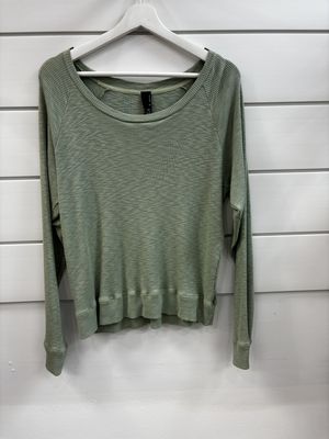 Green Scoop Neck Shirt