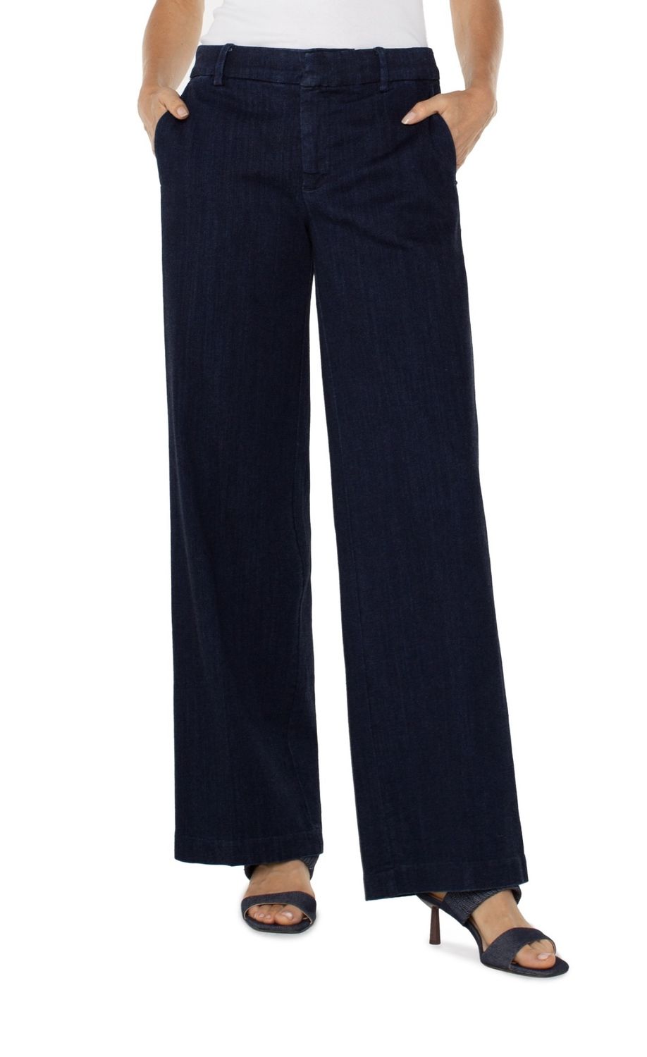 Kelsey Wide Leg Indigo Pants, Size: 0