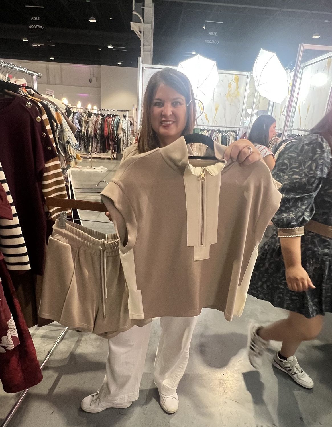 Taupe Short Set, Size: Small