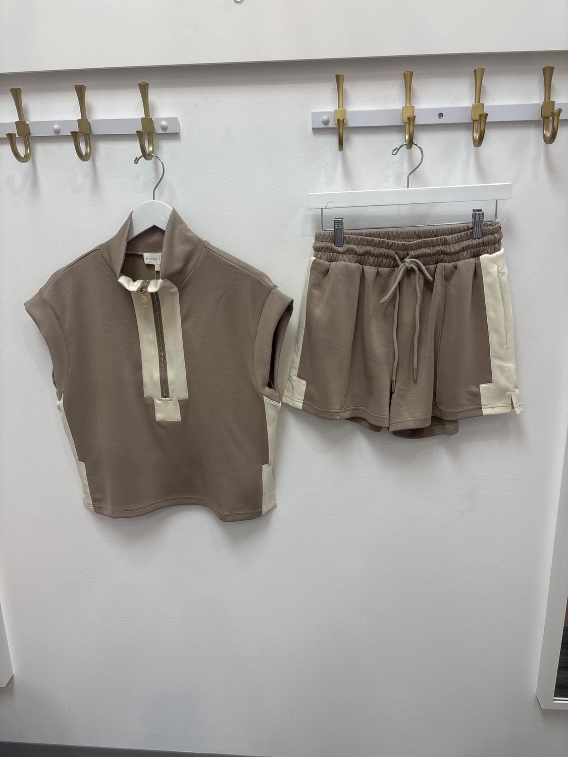 Taupe Short Set