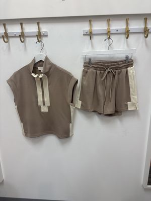 Taupe Short Set