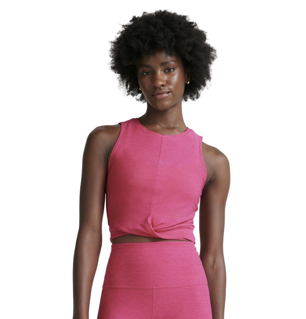 Featherweight Pink Crop, Size: small