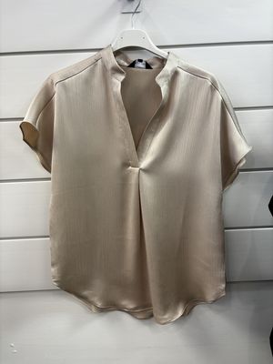 Gold Satin Shirt - size Small