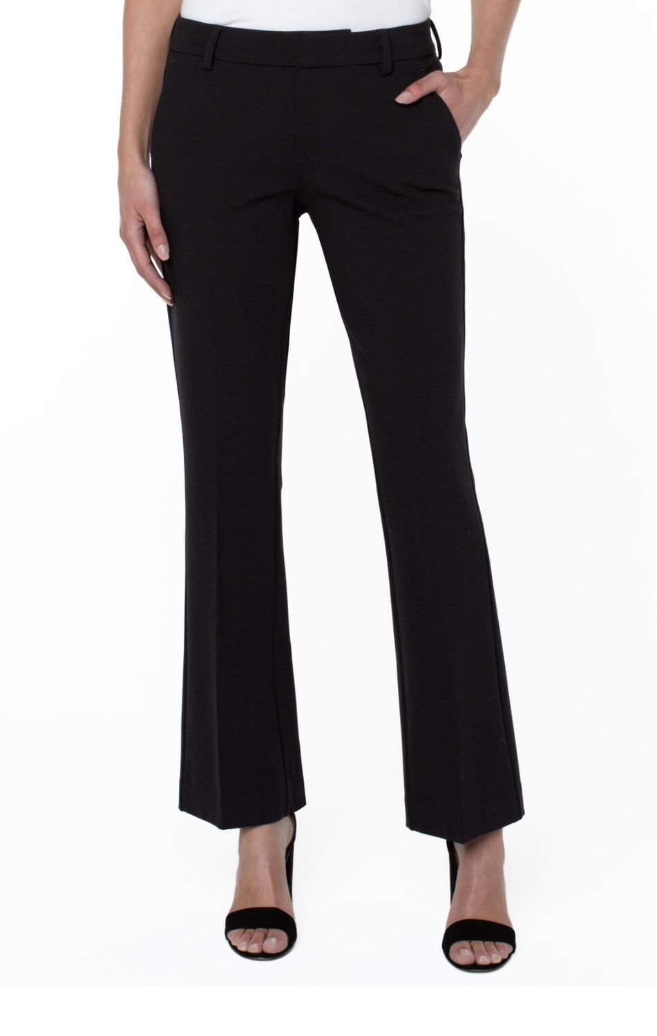 Lp46404m42 Black Kelsey Flare Trouser Petite 29", Size: 8