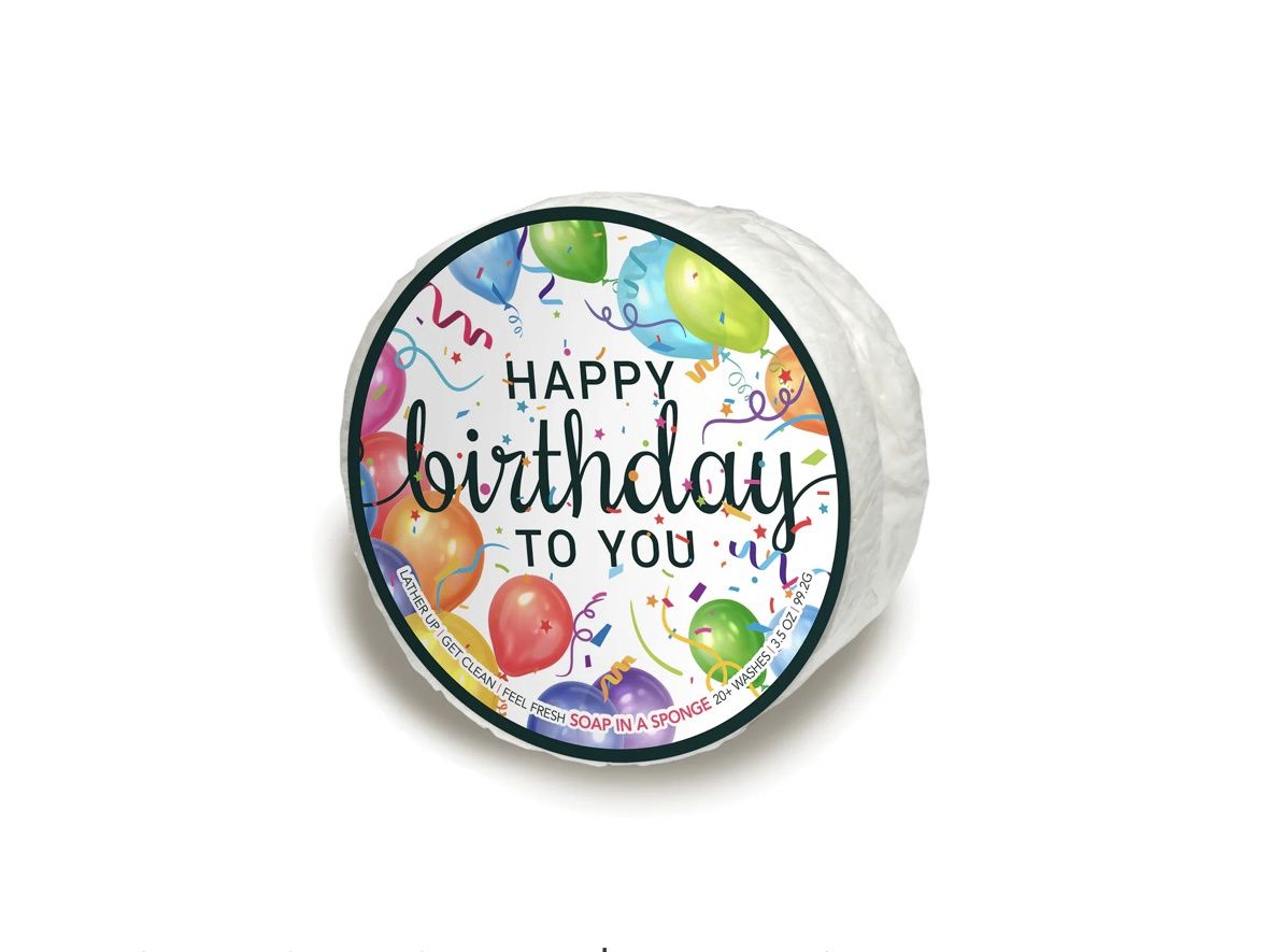 Happy Birthday Soap in a Sponge