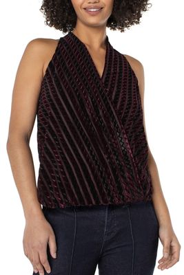 Lm8j22kb17 Sleeveless Crossover Knit Top