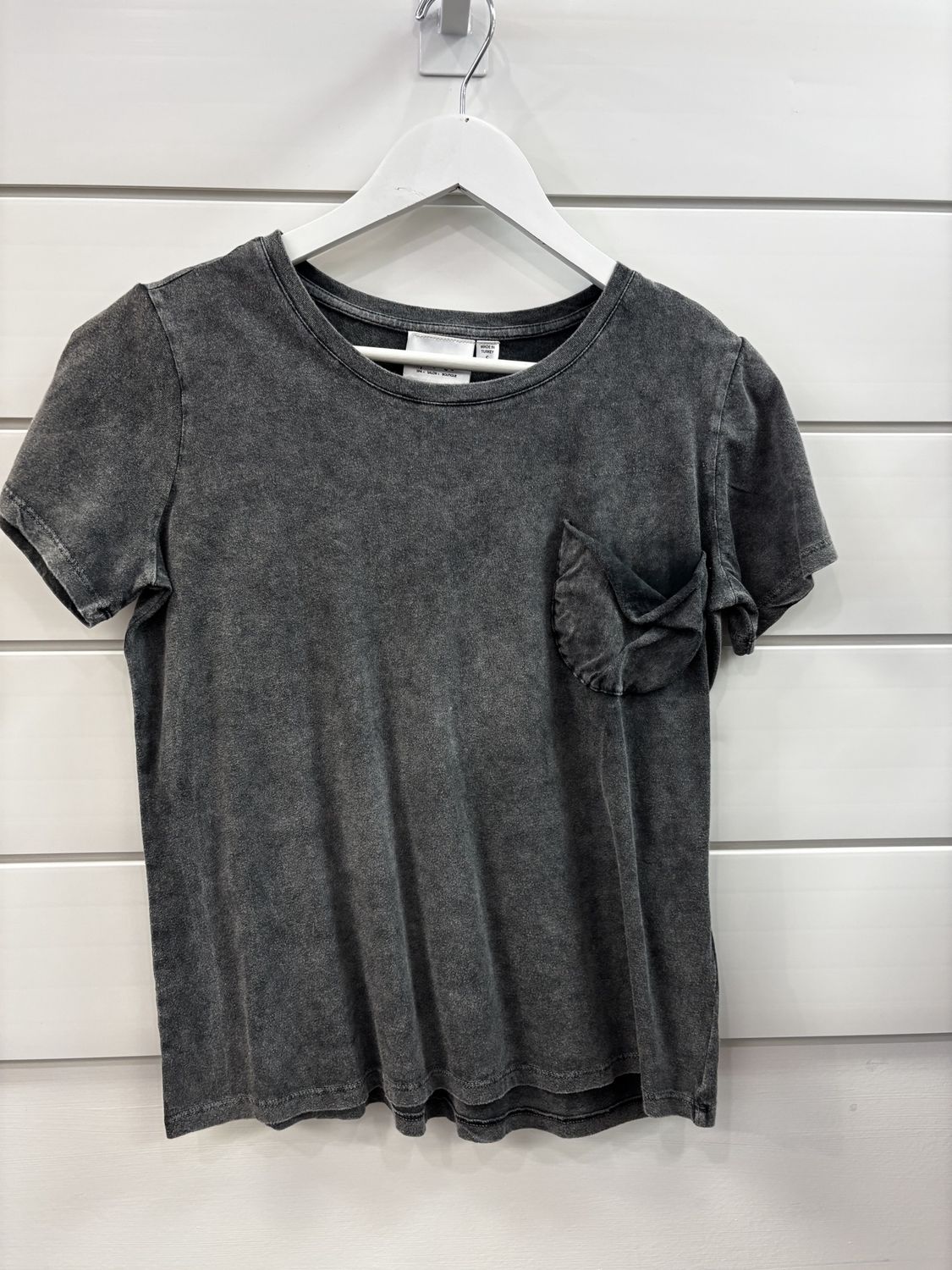 Dark gray T-shirt, size small