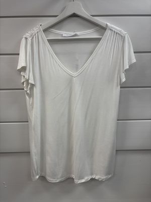 Off white Flutter Sleeve