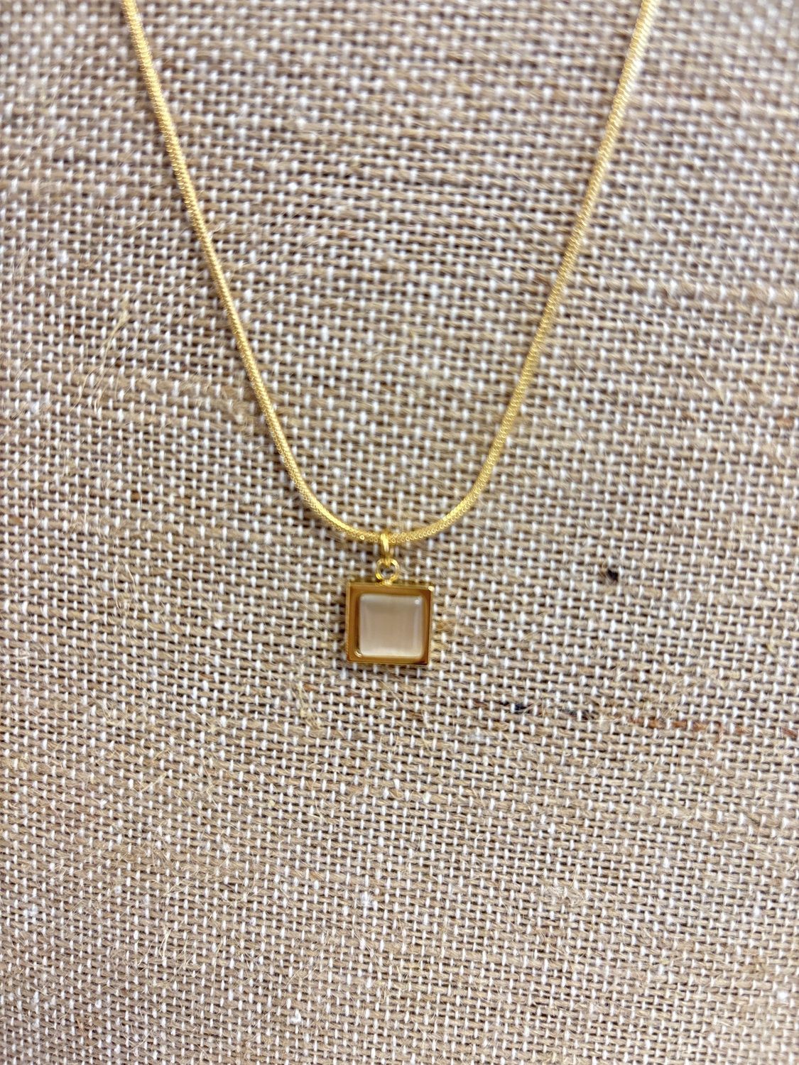 Grounded Square Necklace