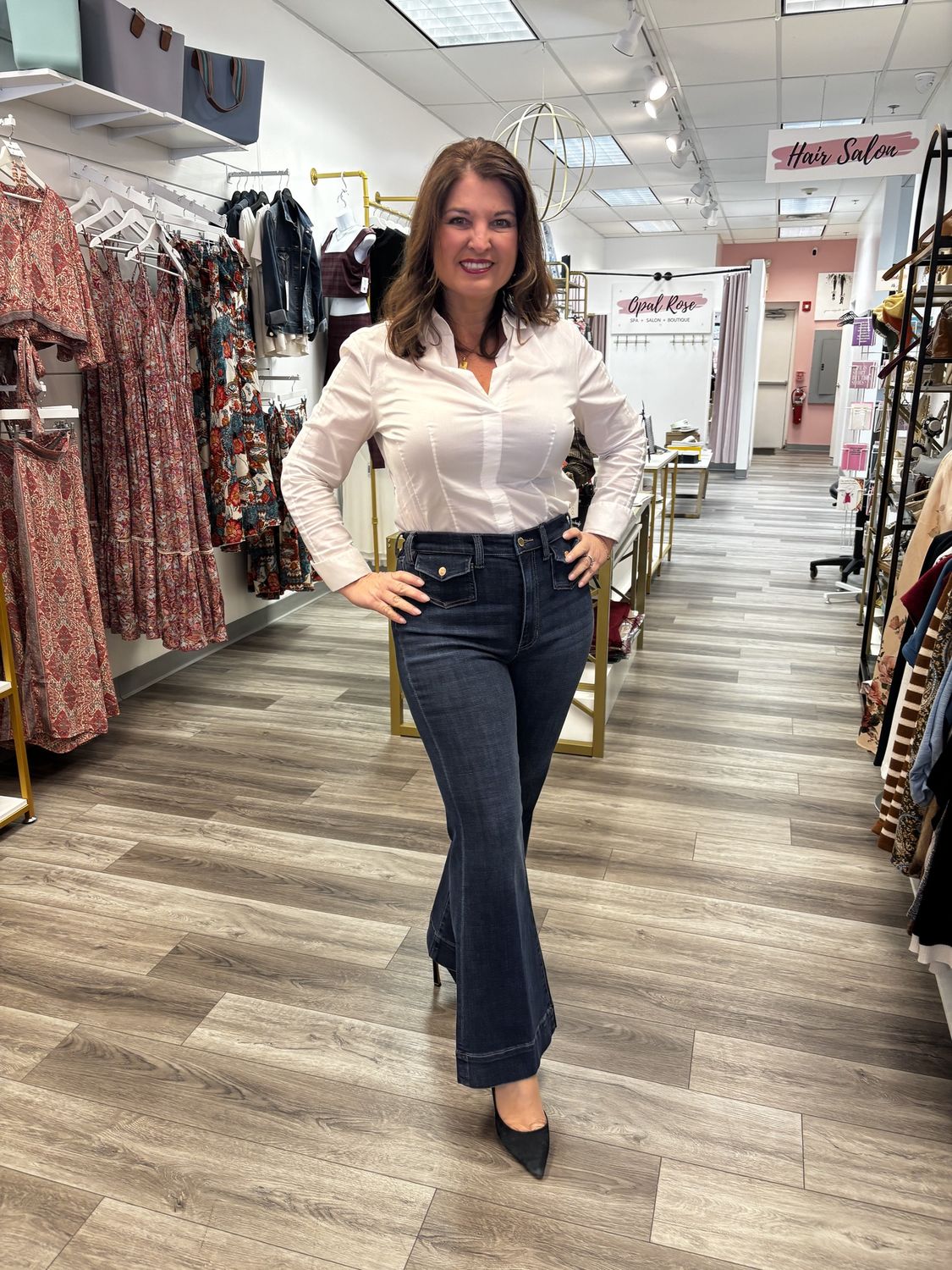 LM4722CH4 hannah hr flare w/ mini patch pkts 30 inseam