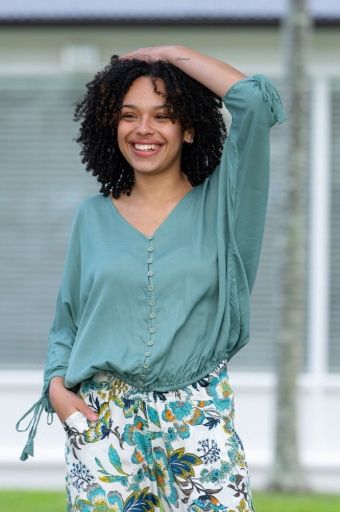 Elodie Top - Seafoam, Size: S