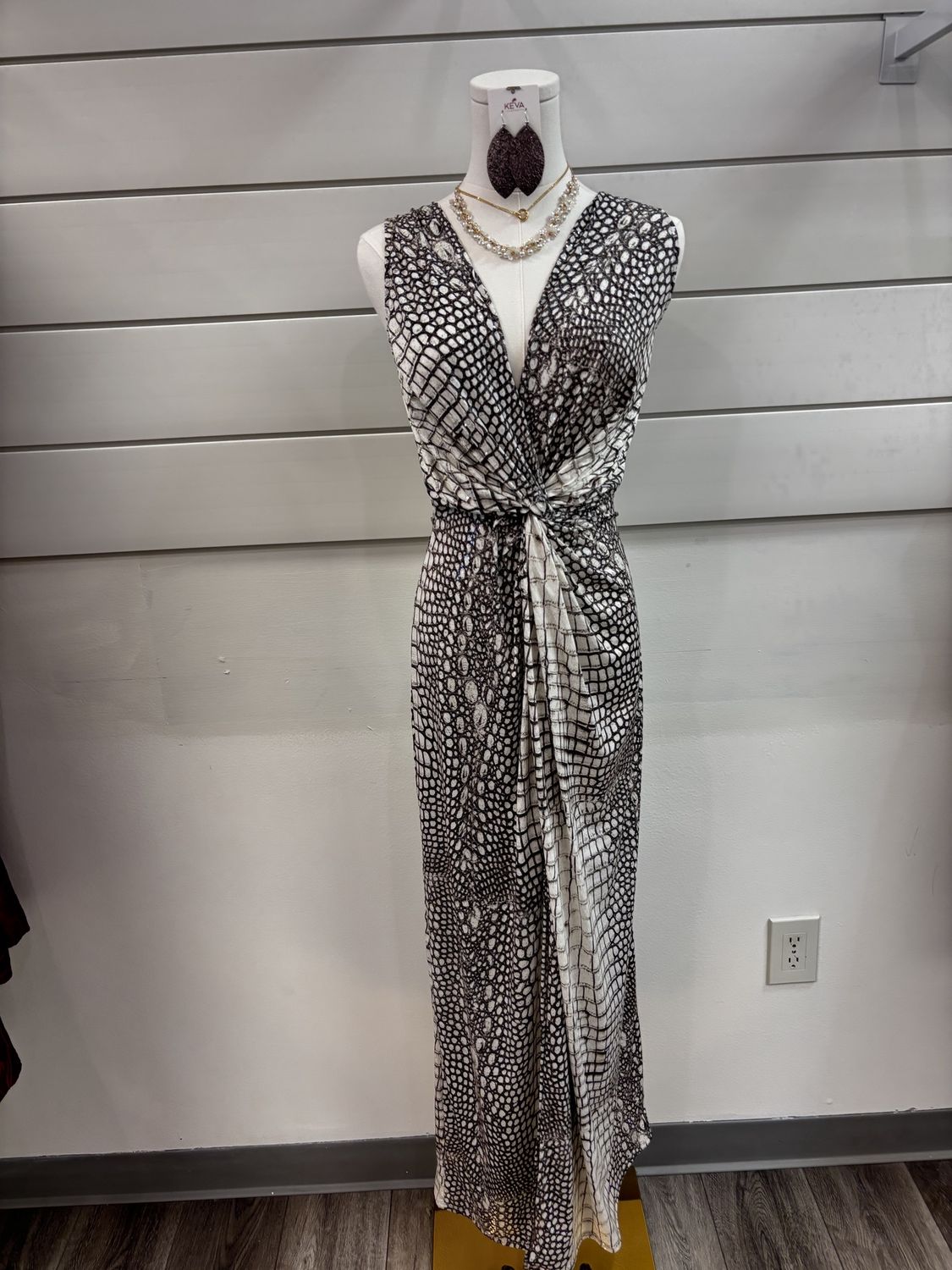 Python Long Twist Dress - size Small