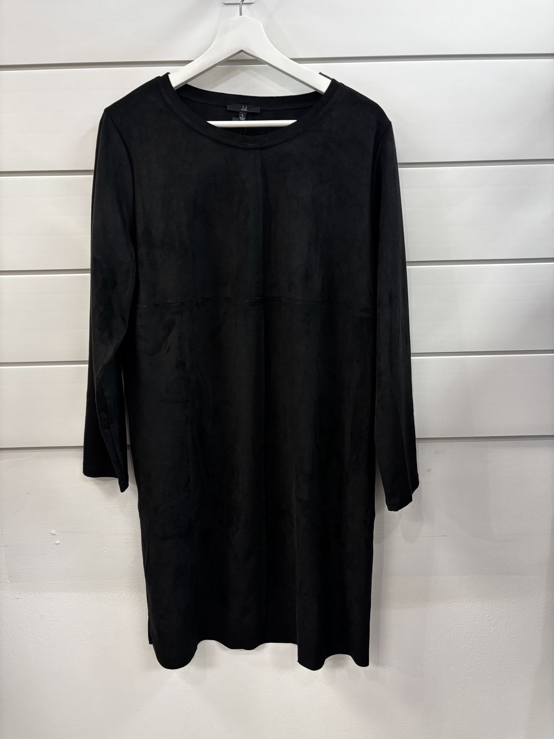 Black Suede Dress -Size Large