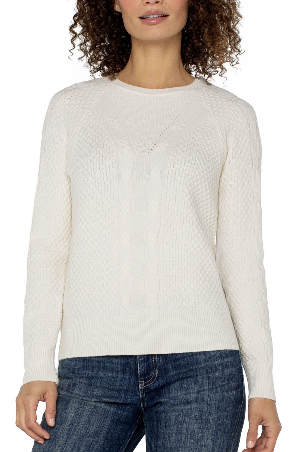 Cream Crew Neck Sweater