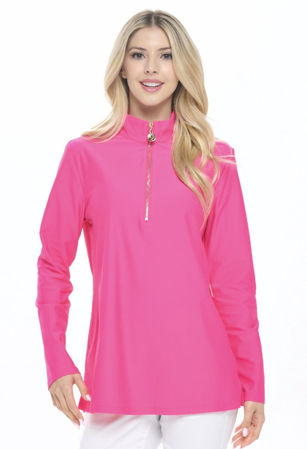 Hot Pink Long Sleeve Pullover