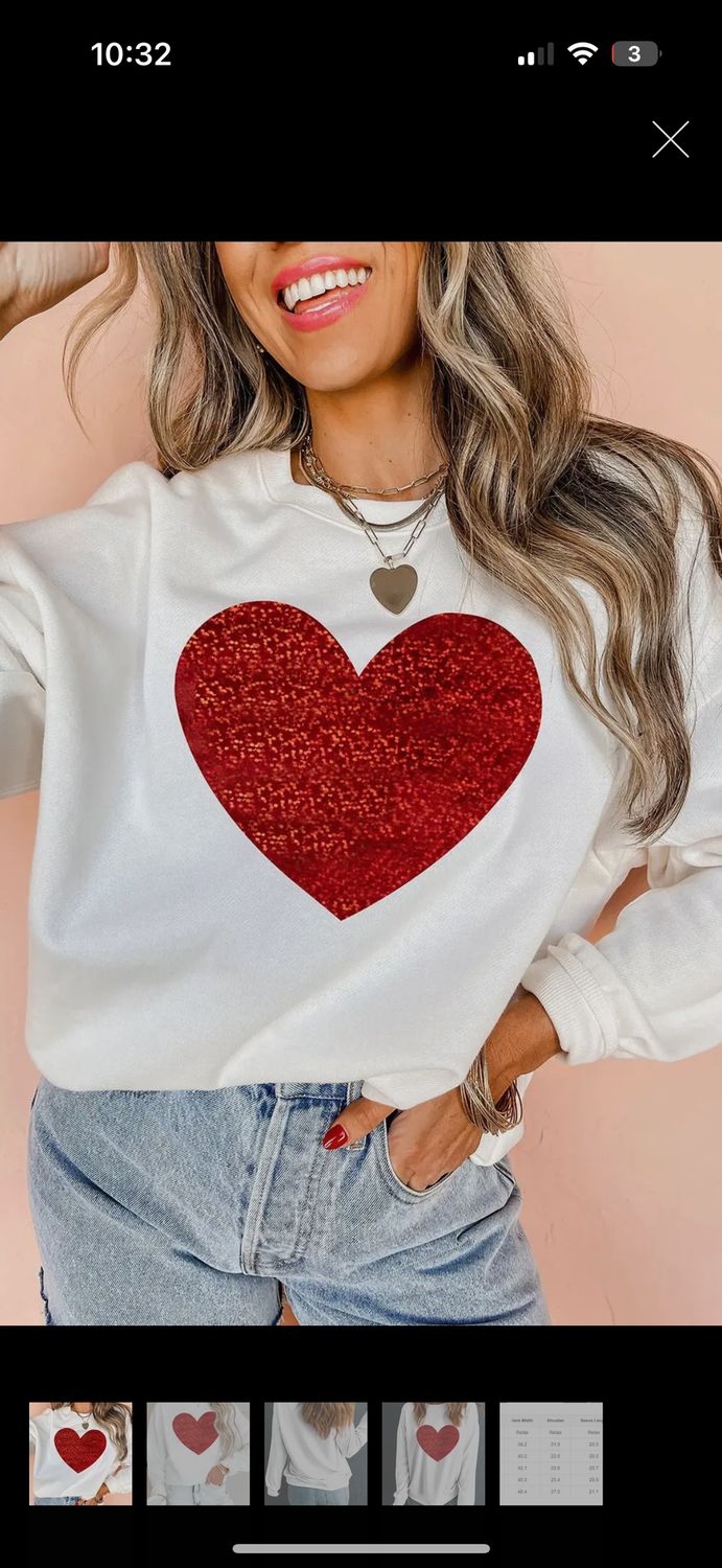 Glitter Sweatshirt, Size: Medium