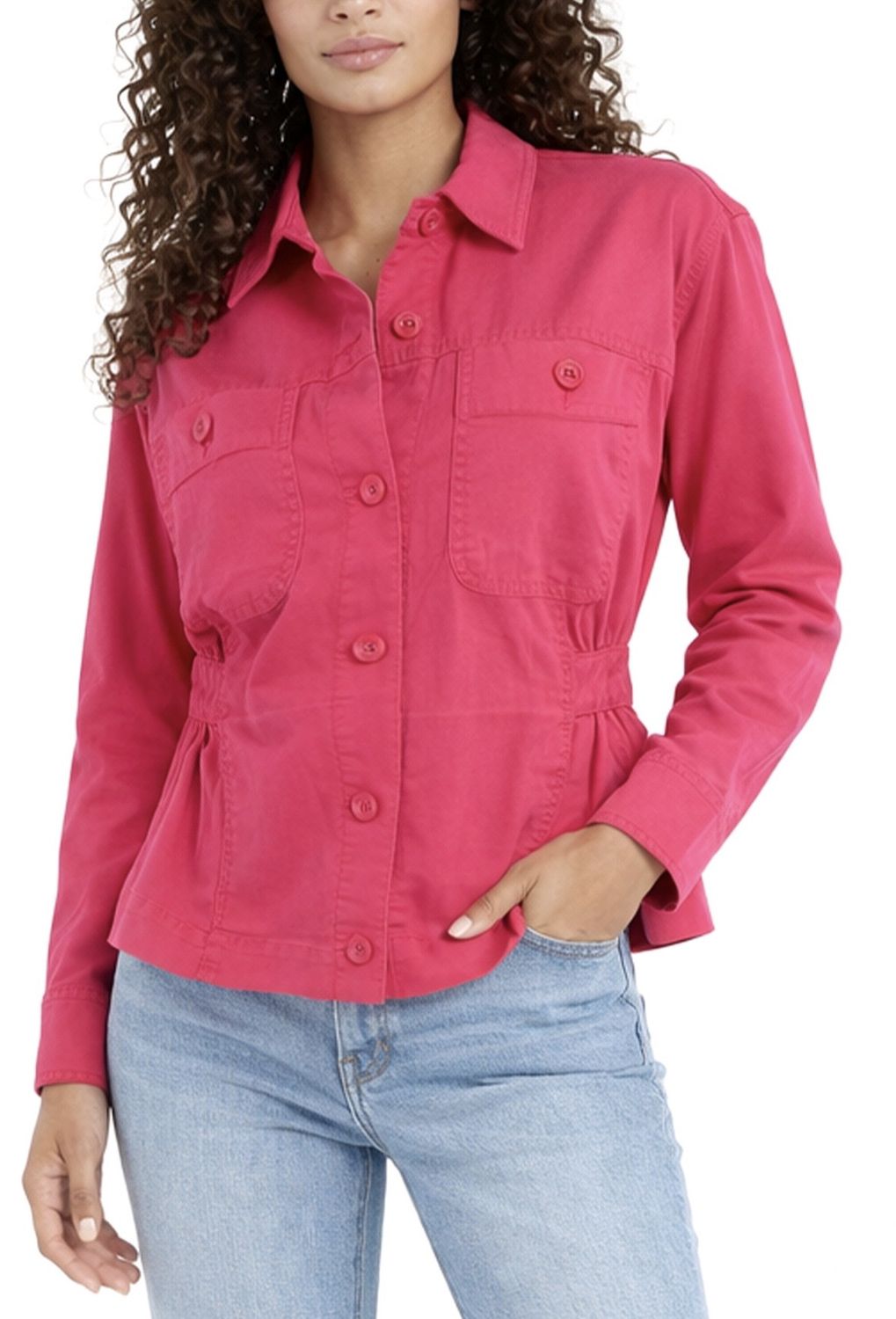 relaxed shacket, Size: XS