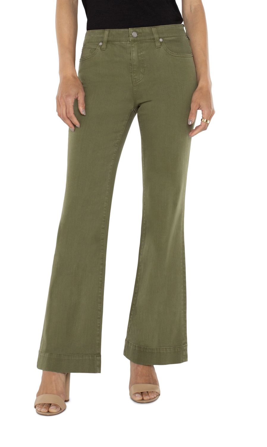 Lm4133wf Spanish Olive Hannah Flare, Size: 0