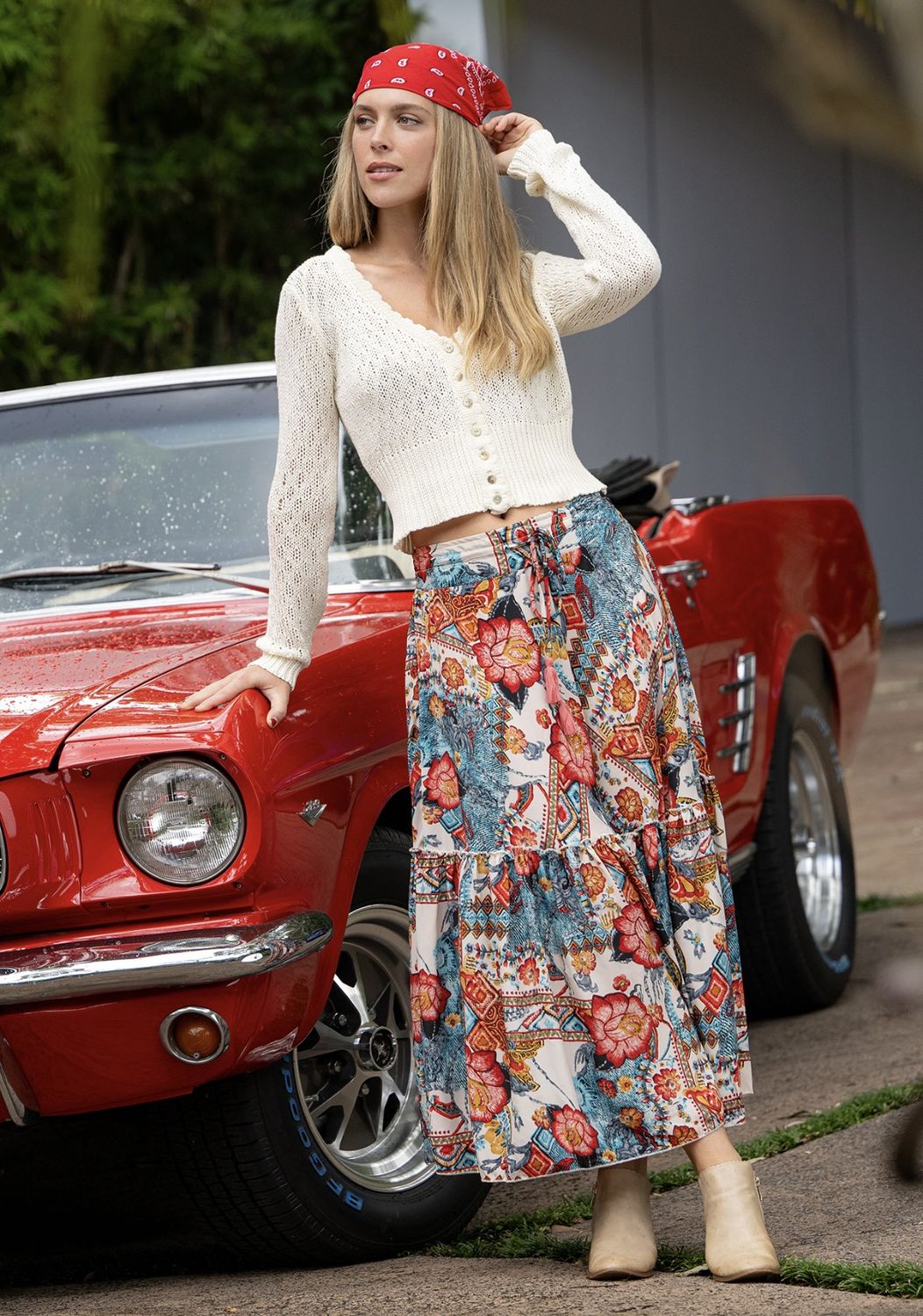 Margot Frill Maxi Skirt