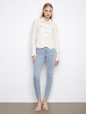 C6398 Linen Jacket Natural